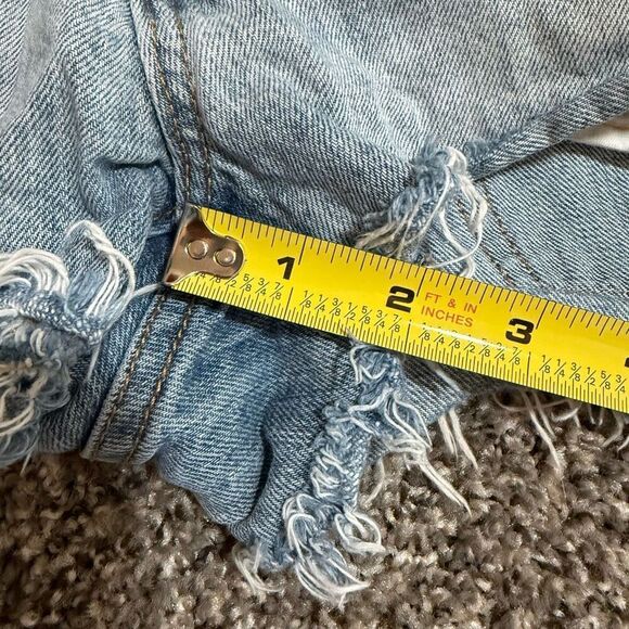 Levi’s 501 Shorts Denim Light Wash Retro Mid Rise 27” - Picture 9 of 9